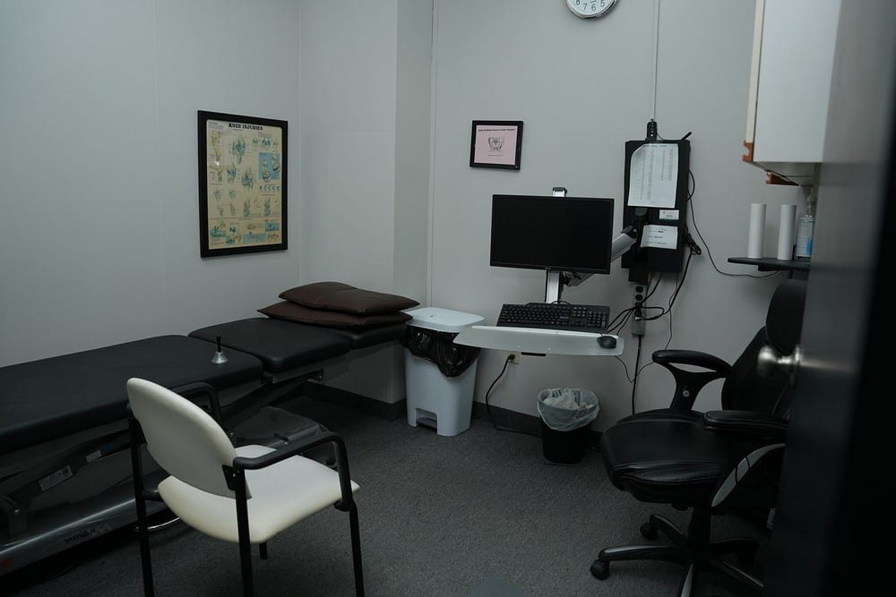 A treatment room at Hamilton Physio & Rehab